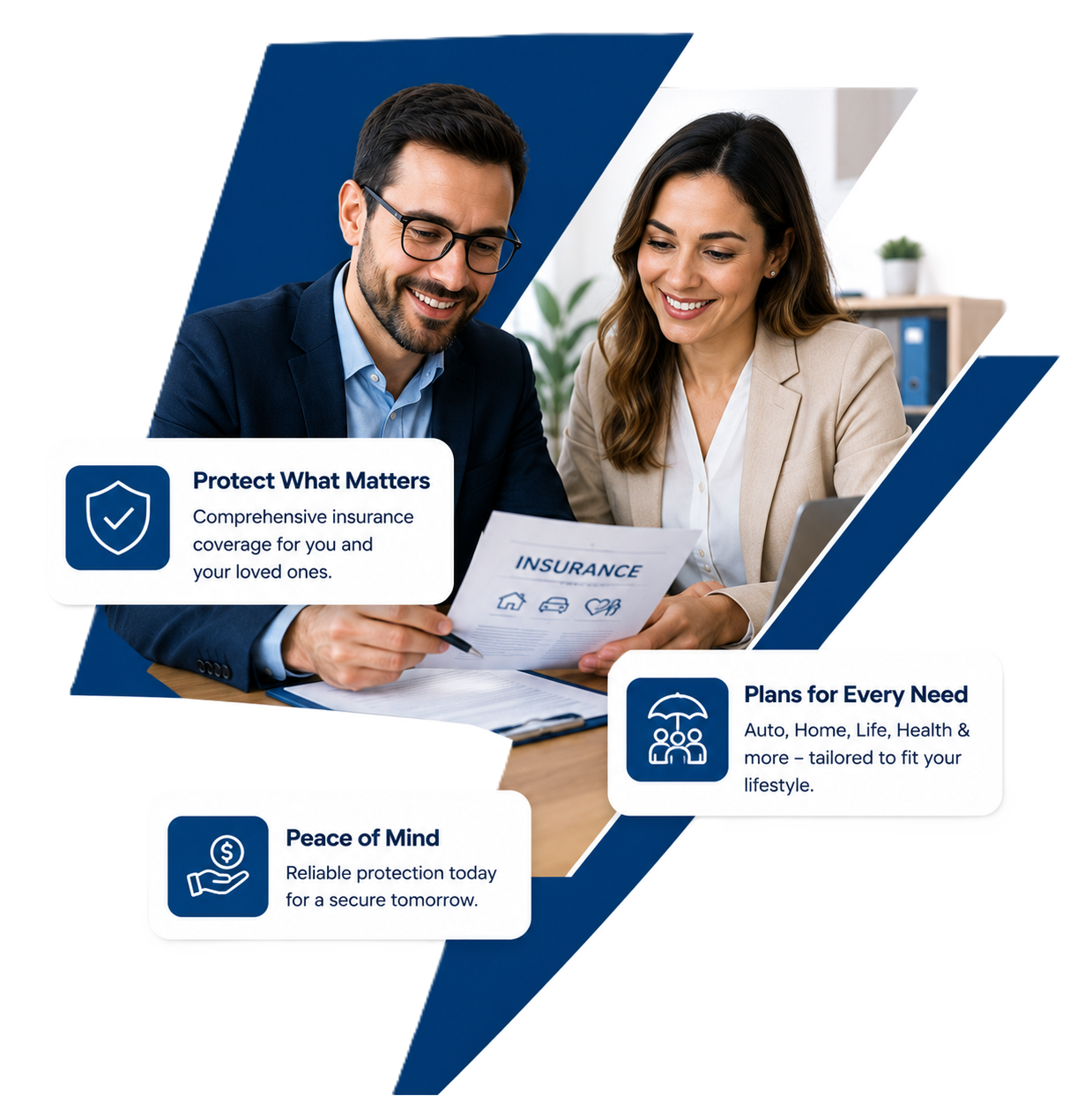 Frank Ibrahim helping clients with their insurance coverage